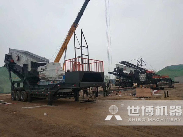 山東客戶移動制砂機安裝現(xiàn)場