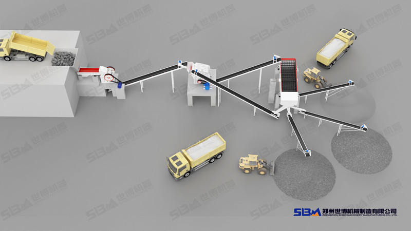 石料破碎生產(chǎn)線設(shè)計圖