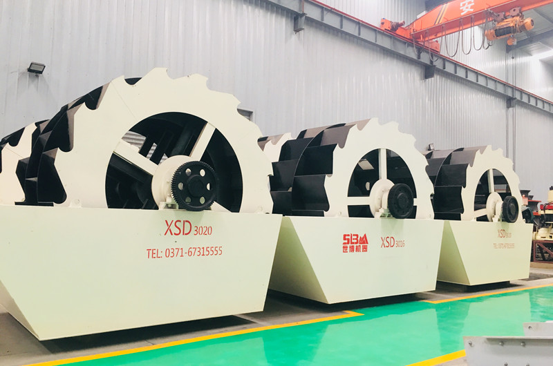 水洗石粉洗砂機，輪斗式洗砂機