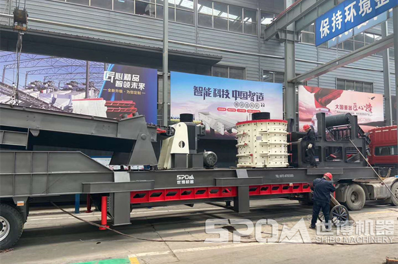 移動(dòng)式板錘制砂機(jī)，車(chē)間組裝半成品