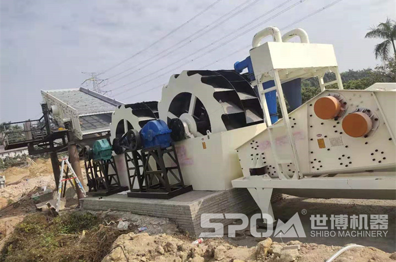 洗砂機(jī)搭配振動(dòng)篩、細(xì)砂回收機(jī)