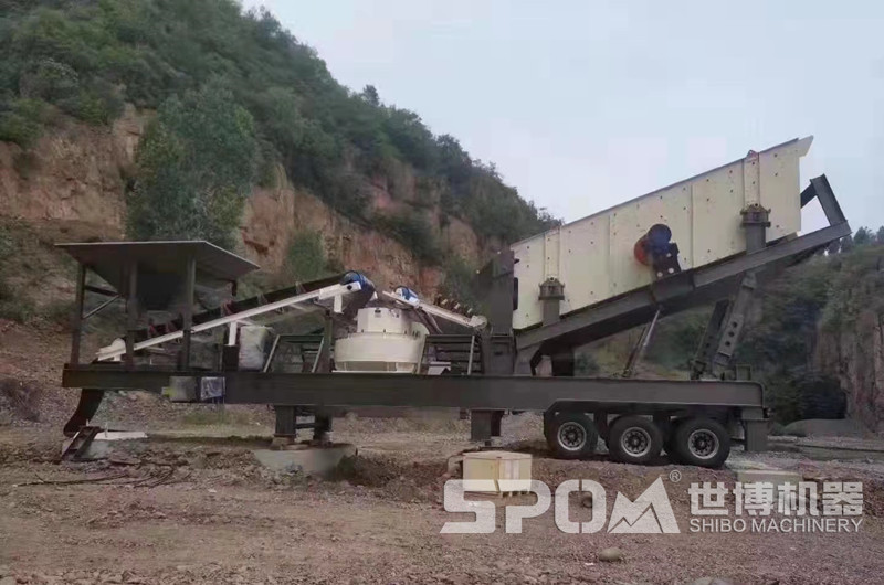 移動制砂機側(cè)面圖 結構一目了然